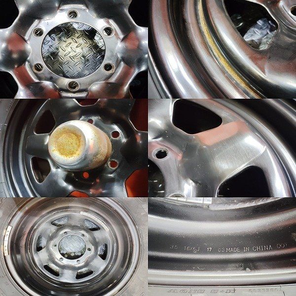 タイヤ走行短 DUNLOP GRANDTREK SJ5 235/80R16 バリ溝 スタッドレス
