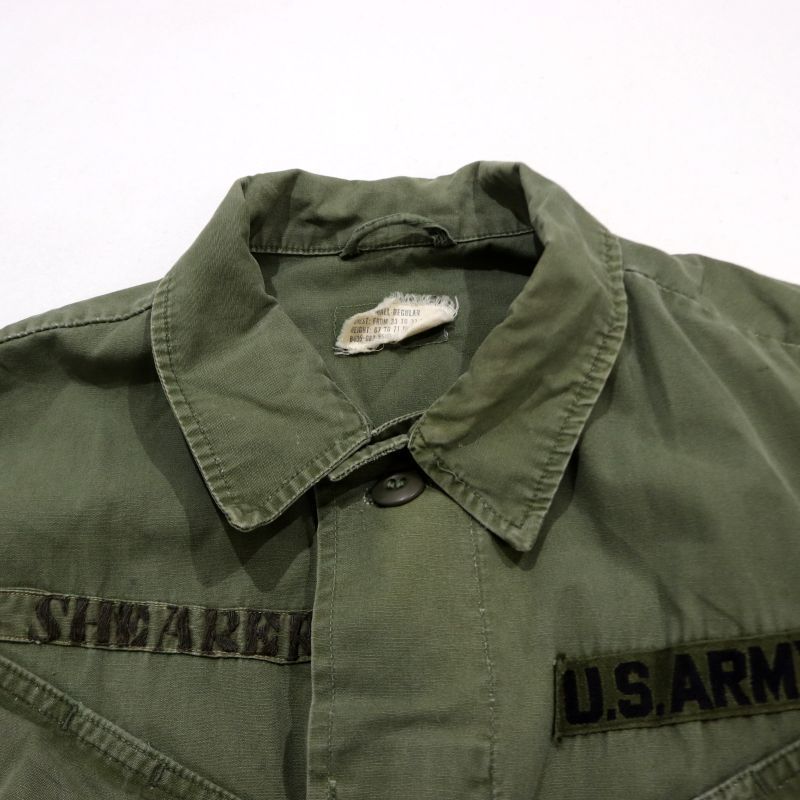 美品 60s US ARMY ジャングルファティーグ 3rd 前期 ノンリップ 8a5af12974562e19826d5b92f8a234