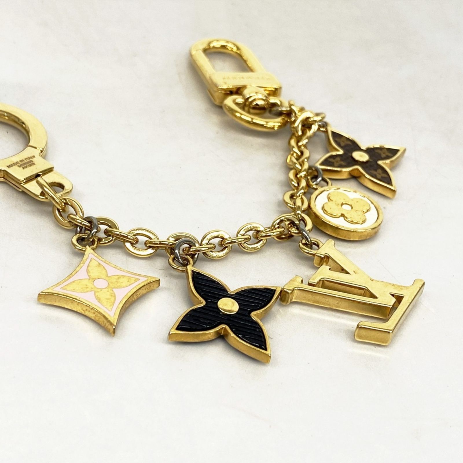 ルイ ヴィトン Louis Vuitton ルイ ヴィトン キーホルダー ビジューサックシェンヌスプリングストリート M68999 ゴールド マルチカラーレディース P1437907