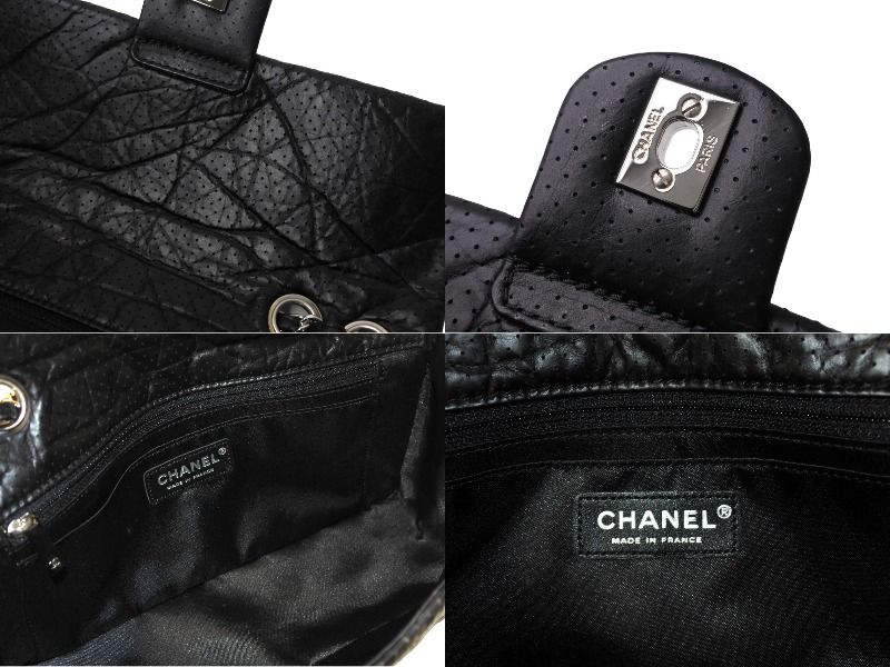 CHANEL シャネル マドモアゼル パンチング ショルダーバッグ ココ  