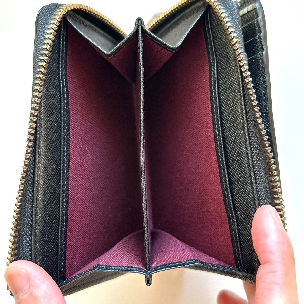 専用出品 美品 ポールスミス ジップストローグレイン 二つ折り財布