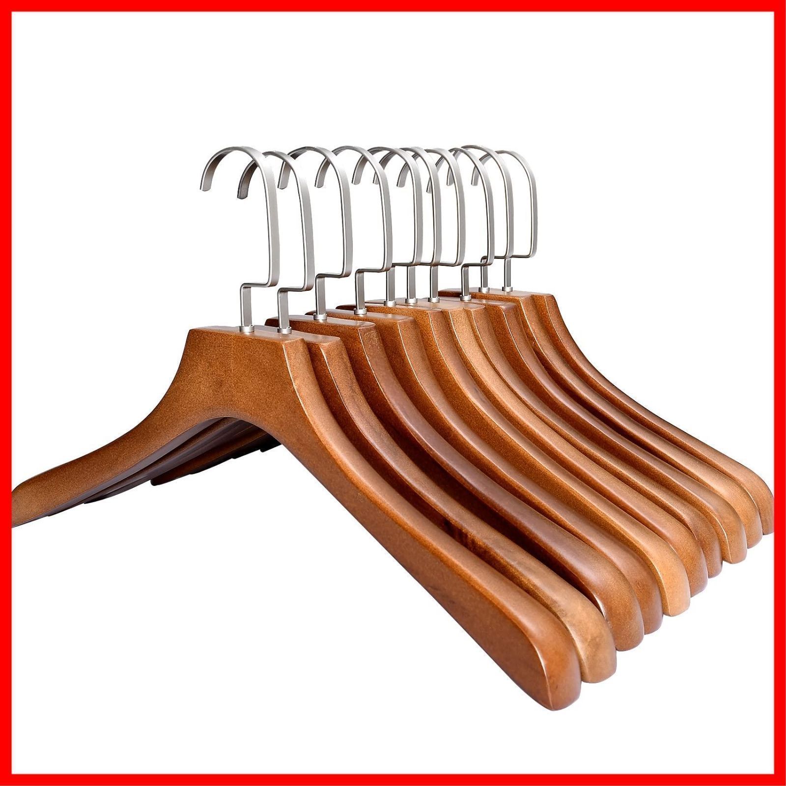 高級木製衣類ハンガーセット 10本 高級木製衣類ハンガーセット 10本 木製ハンガーセット 20本