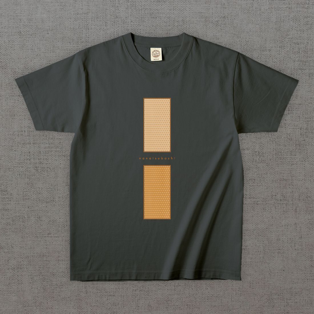 和柄Tシャツ　小紋 ななつ星 -彩・角-