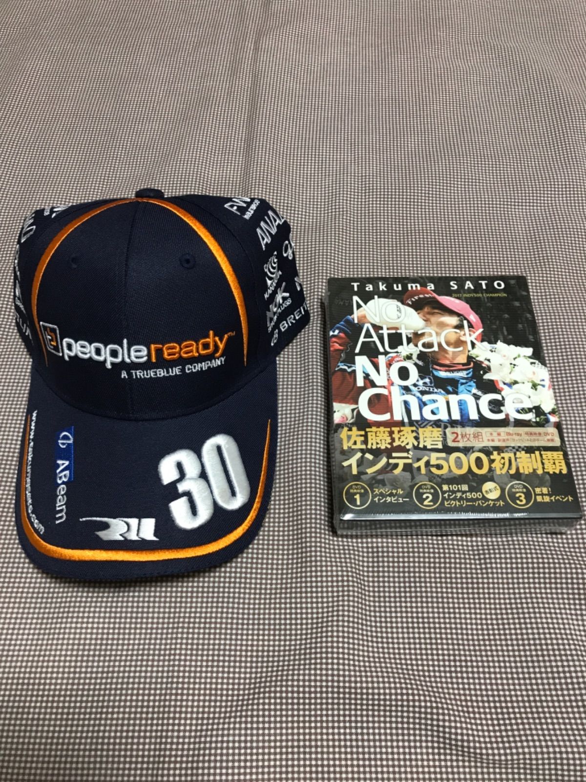 佐藤琢磨 インディ500 DVD キャップ 2点セット
