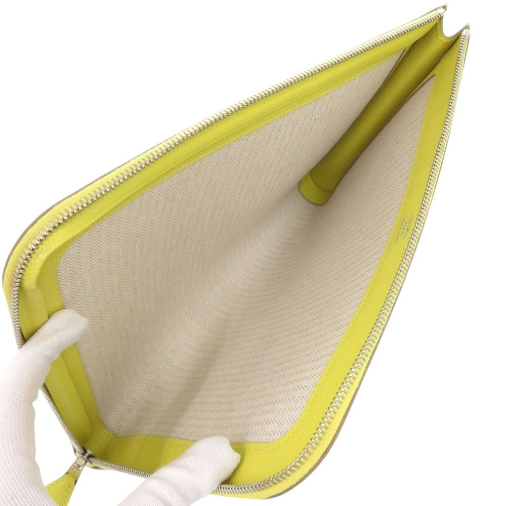 イエロー クラッチバッグ