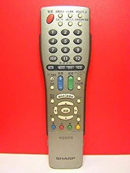 【】「非常に良い」シャープ テレビリモコン GA491WJSA