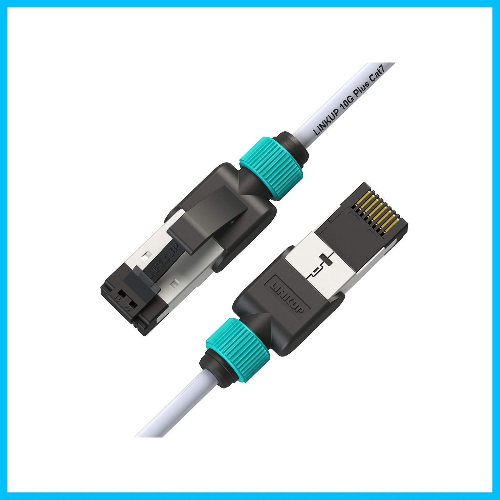 【在庫処分】超高速cable | | | ネットワークケーブル (将来の40G対応) カテゴリー7 インターネット モデム ルーター | PS4 イーサネット シールド 二重 S/FTP 30AWG コネクタ RJ45 10ギガビット (2本セット) Cat7