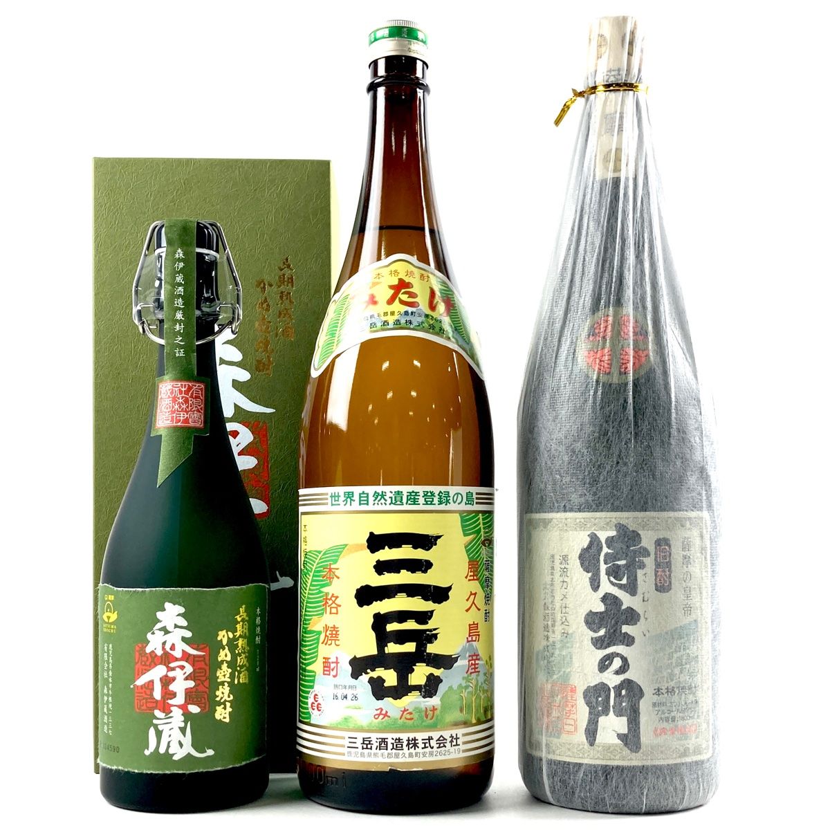 森伊蔵 三岳　焼酎 1800ml 森伊蔵 三岳 焼酎 1800ml 森伊蔵1800ml 芋焼酎 3本 新品未開封 東京