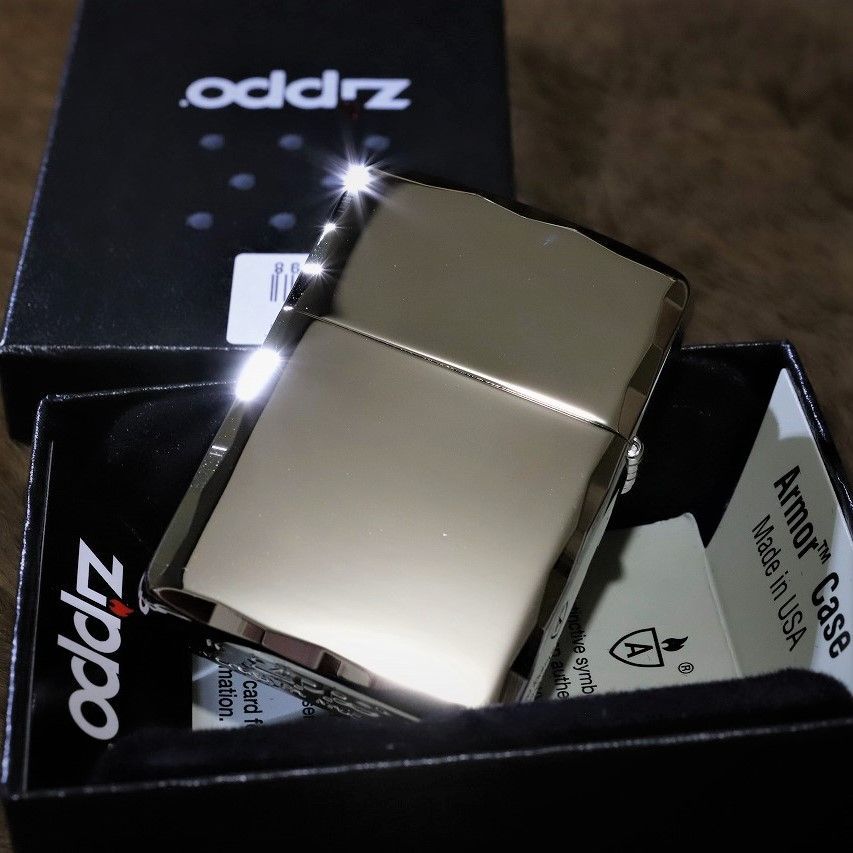 Armor ZIPPO アーマー ジッポー シャインレイ プラチナ コーナー