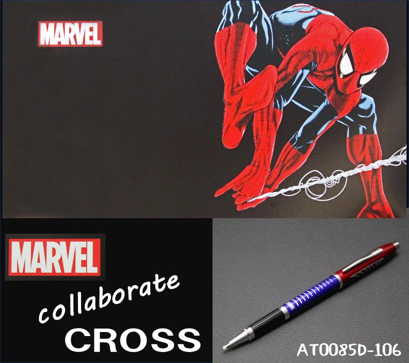 希少 CROSS MARVELAT0085D-106 センチュリーⅡ ローラーボールスパイダーマン