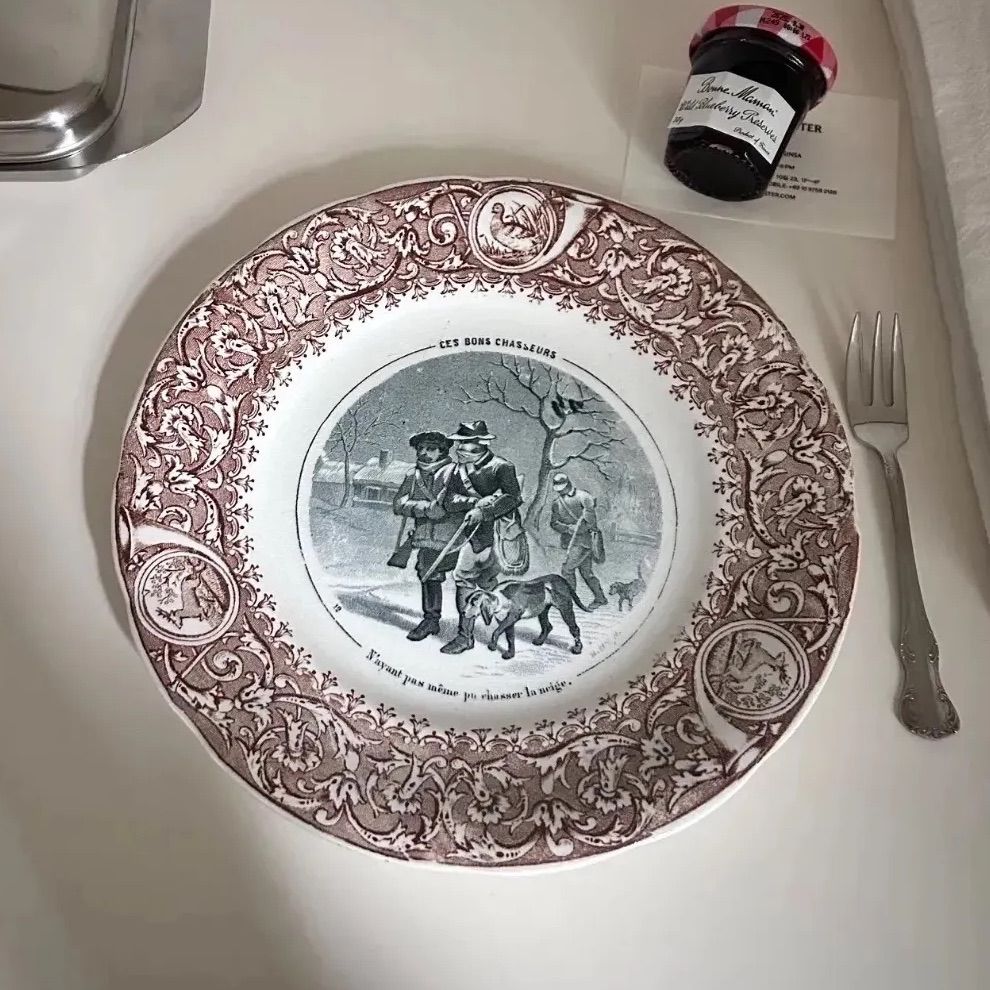 プレート Luneville リュネヴィル フランスアンティーク リュネヴィル
