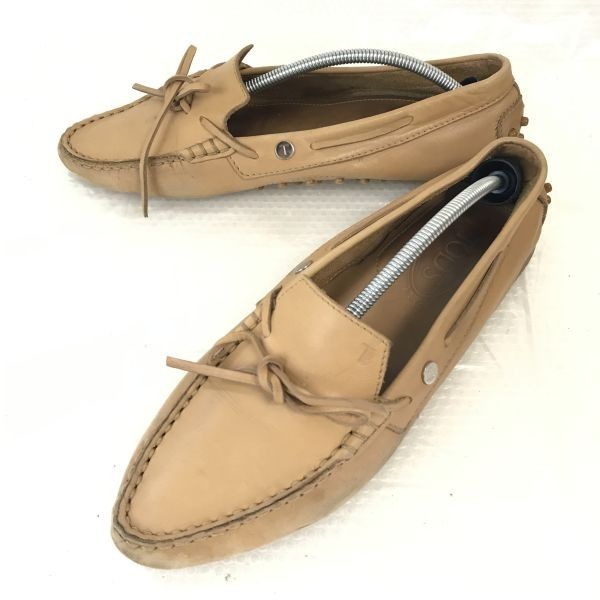 イタリア製☆トッズ/TOD'S☆本革/ドライビングシューズ【38.5
