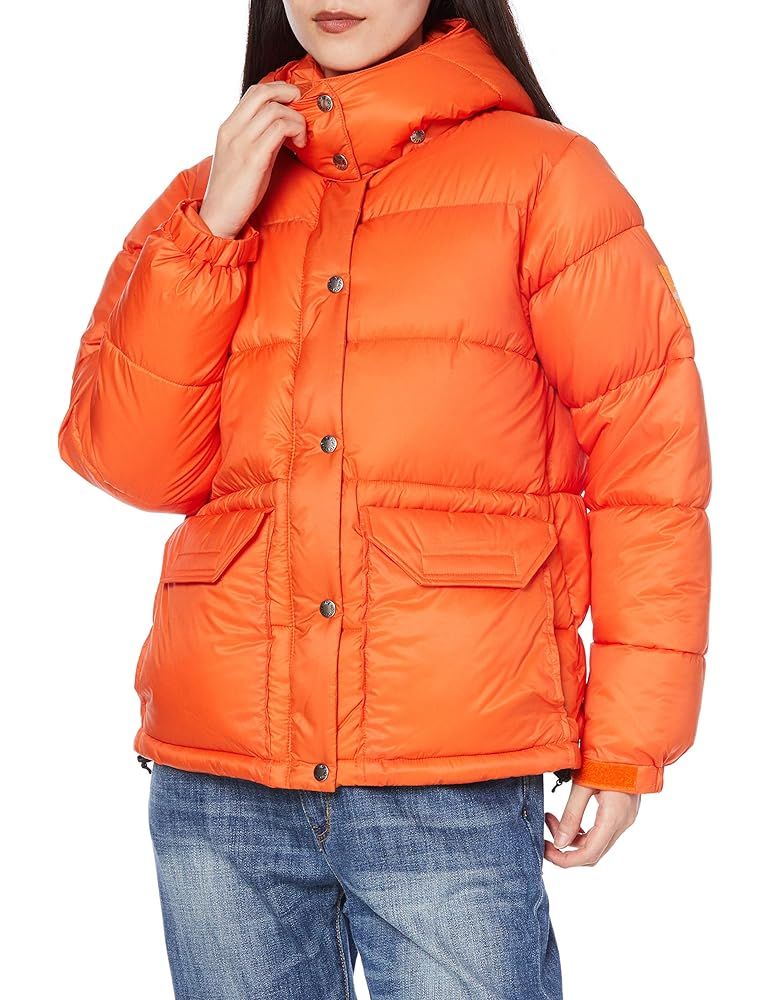 ザノースフェイス キャンプシェラショート レディース 防寒 保温 フード取り外し ヘリテージオレンジ S