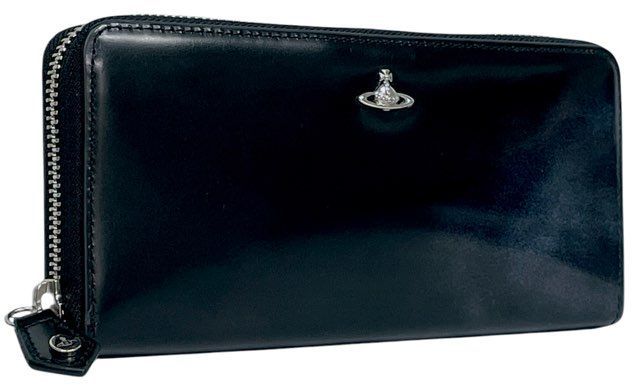 未使用 ヴィヴィアンウエストウッド 財布 ラウンドファスナー ブラック  