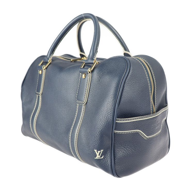 LOUIS VUITTON ルイ ヴィトン ボストンバッグ M95139 レザー ネイビー