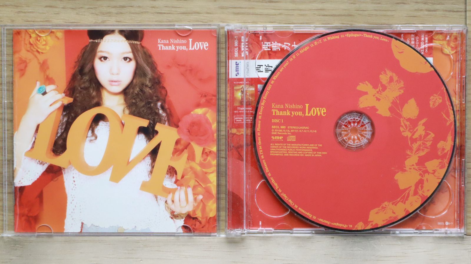 国内盤CD☆西野カナ/Kana Nishino□ Thank you、 Love(初回生産限定盤