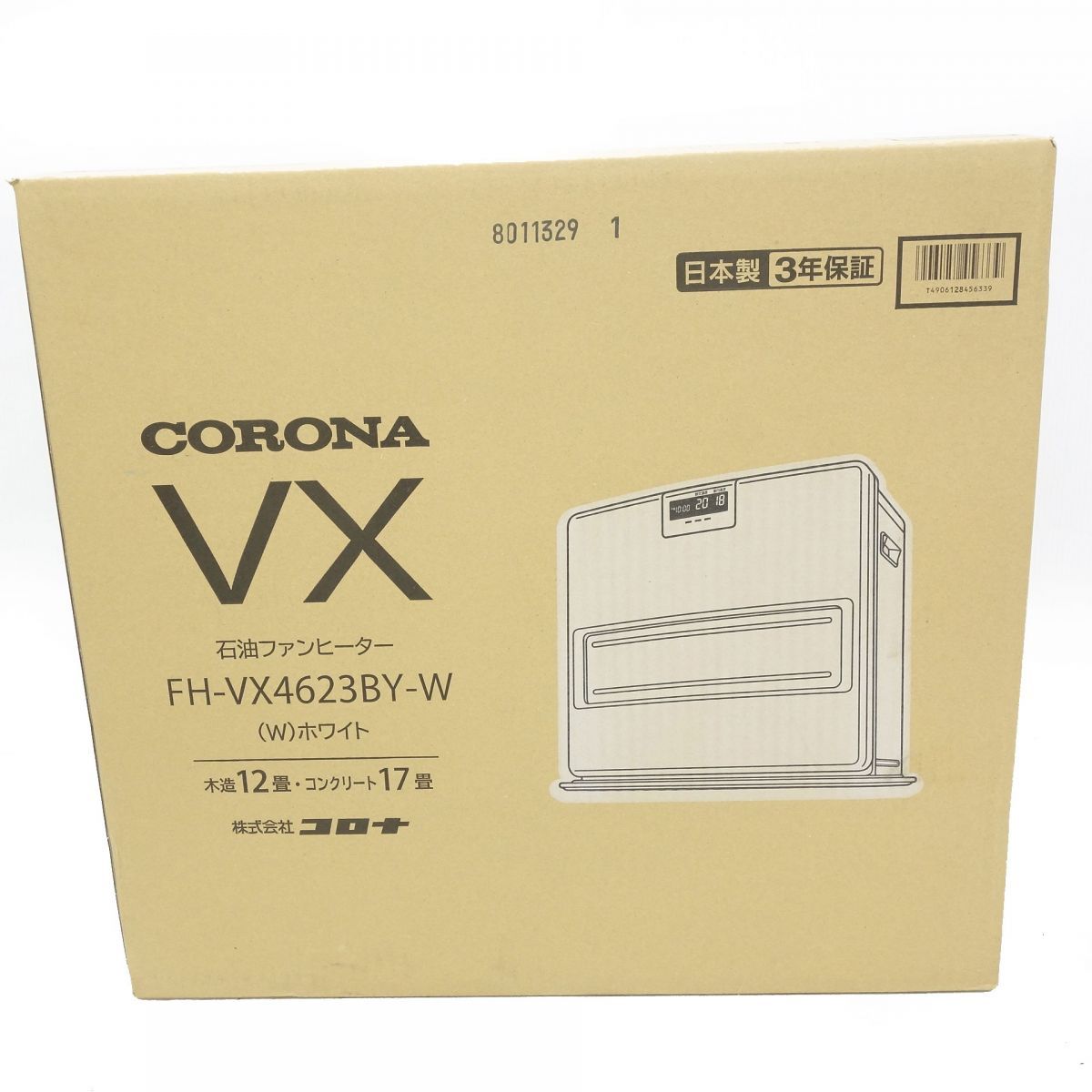 CORONA  FH-VX4623BY(W)   コロナ石油ファンヒーター　未開暖房のめやす