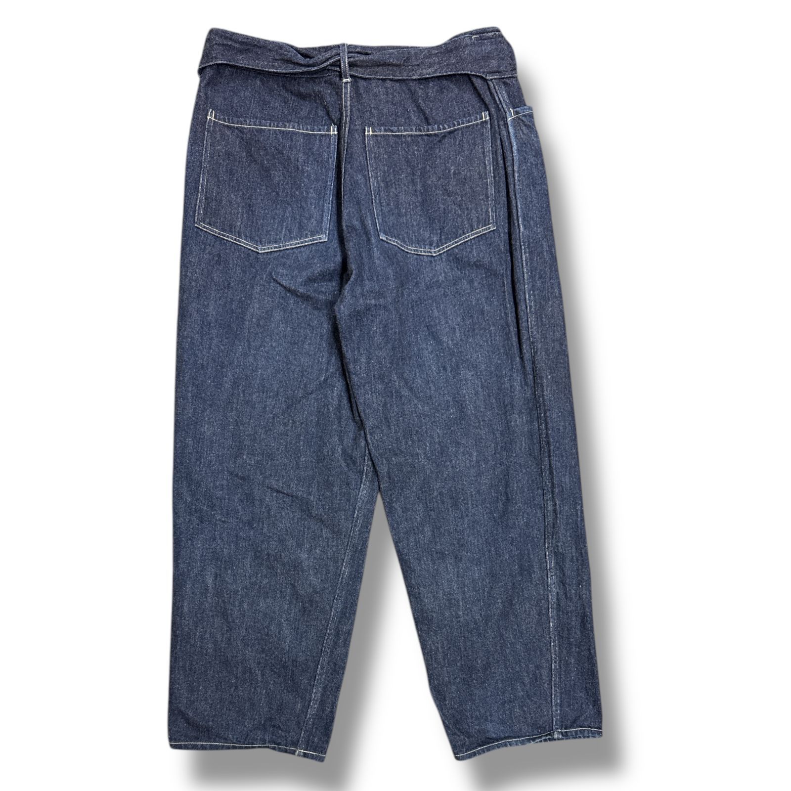 COMOLI デニム ベルテッドパンツ コモリ A03-03001 インディゴ 3 COMOLI デニム ベルテッドパンツ コモリ A03-03001 インディゴ 3