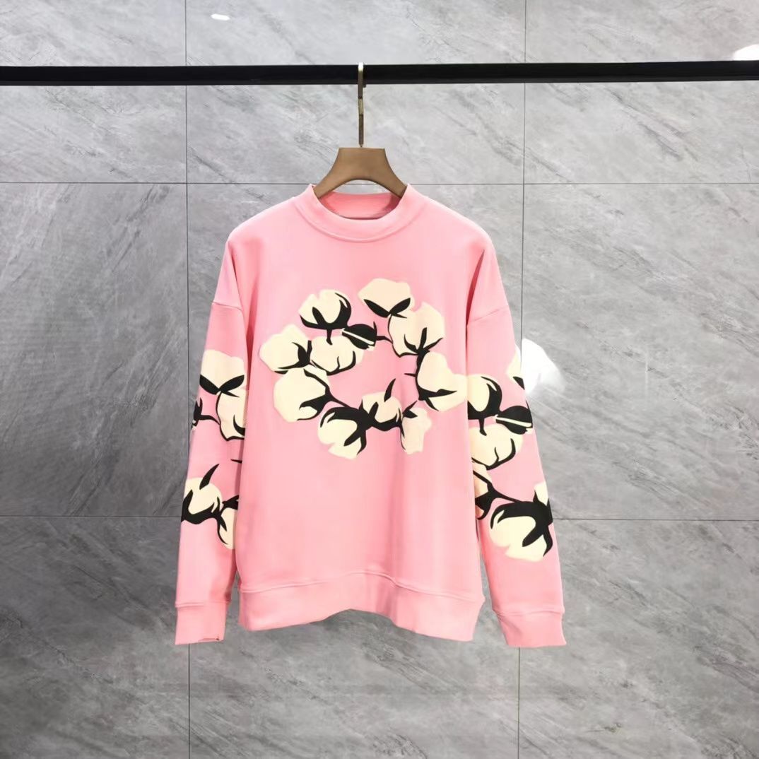注目！最旬コラボDENIM TEARSデニムティアーズ× CPFM CACTUS TEARS クルーネック トレーナー/スウェットシャツ　ユニセックス　セットアップ可