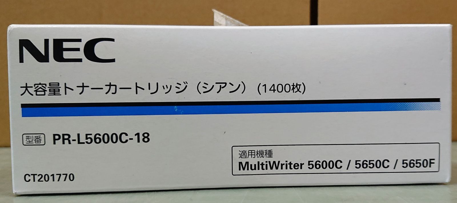 Nec　純正トナー　PR-L5600C-18　シアン　【兵庫より発送】