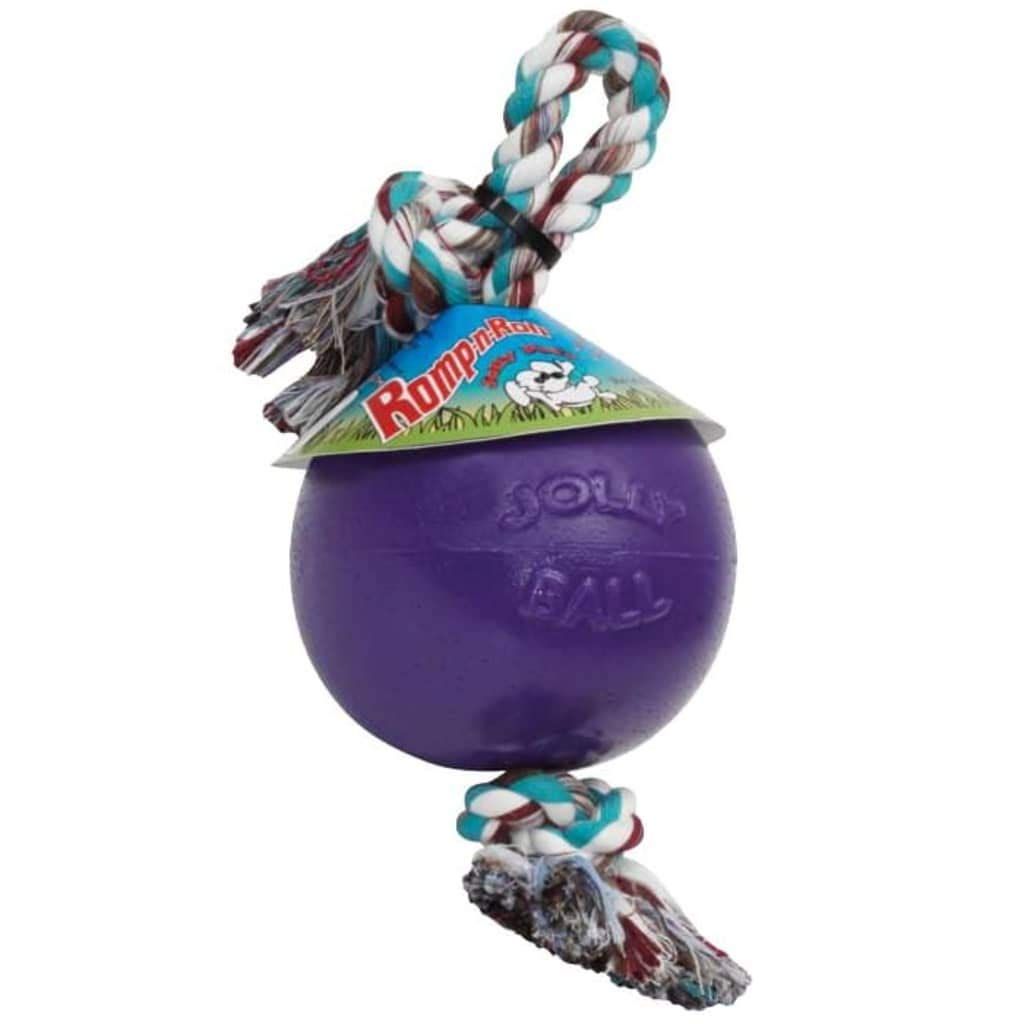 新品 Jolly Pets (ジョリーペッツ ) ロープつきジョリーボール ロンプンロール (M/15.24cm) パープル