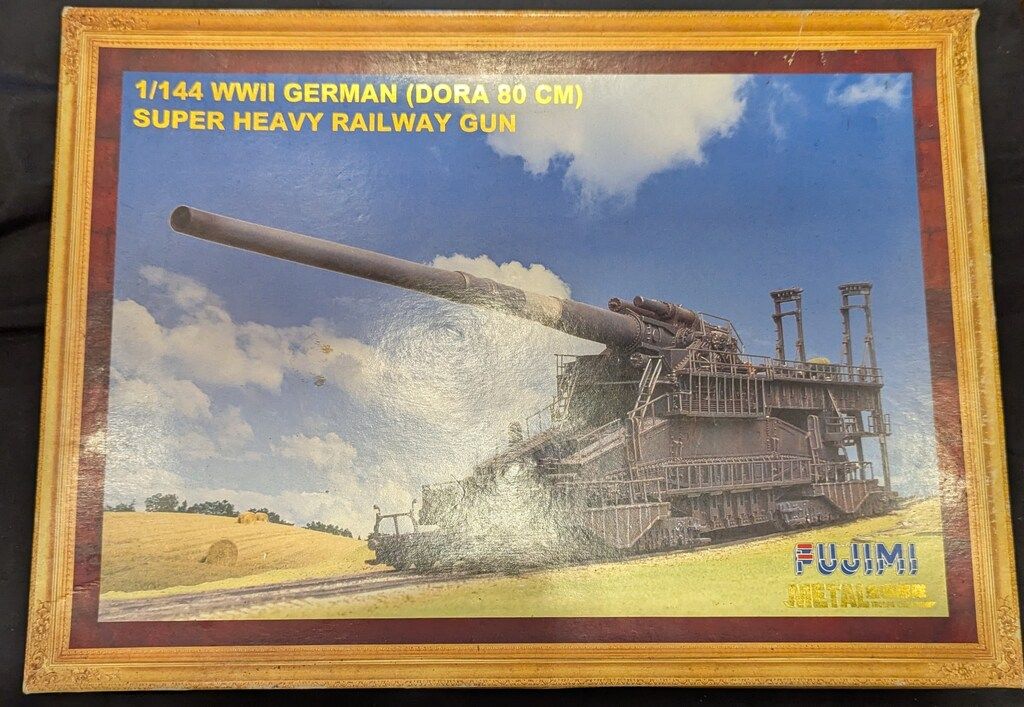 フジミ模型 1|144金属部隊 1|144 WWII GERMAN DORA 80 CM SUPER HEAVY RAILWAY GUN MT9511