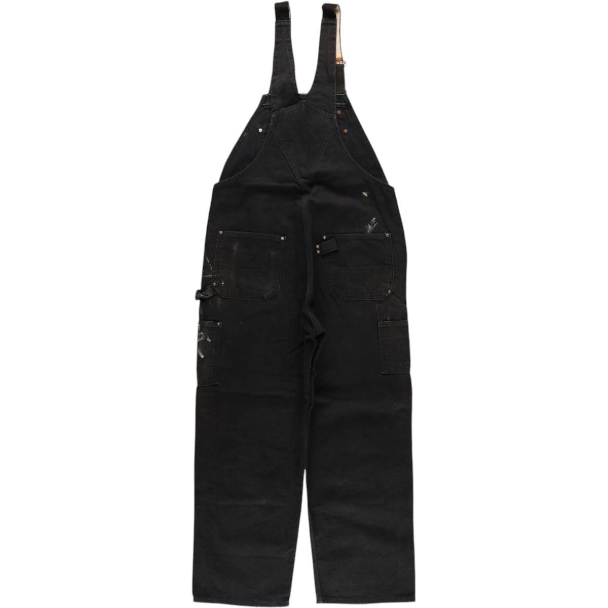 古着 ビッグサイズ カーハート Carhartt ペイント ダブルニー ダック オーバーオール メンズw40相当 eaa586294