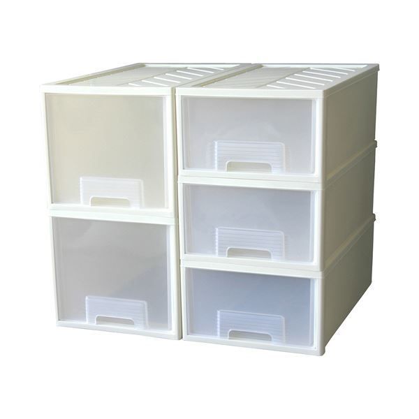 押入れ収納 引き出し式 1段 ファインテナー深型 アイボリー 210920