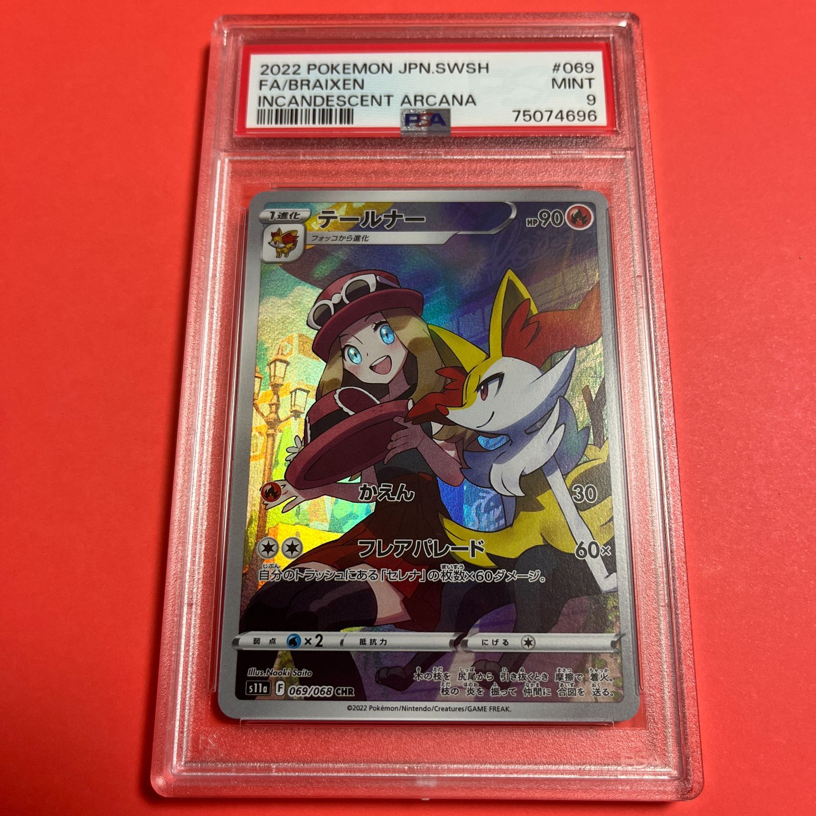 超ポイントアップ祭 鑑定品 ポケモンカード【PSA9】テールナー