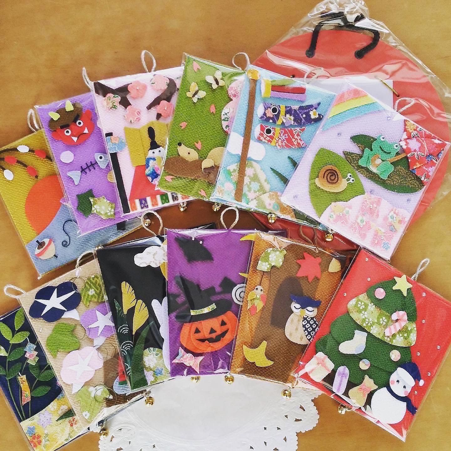 桃の節句の壁掛け③5蓮 吊るし飾り 吊るし雛 桃の節句の壁掛け②