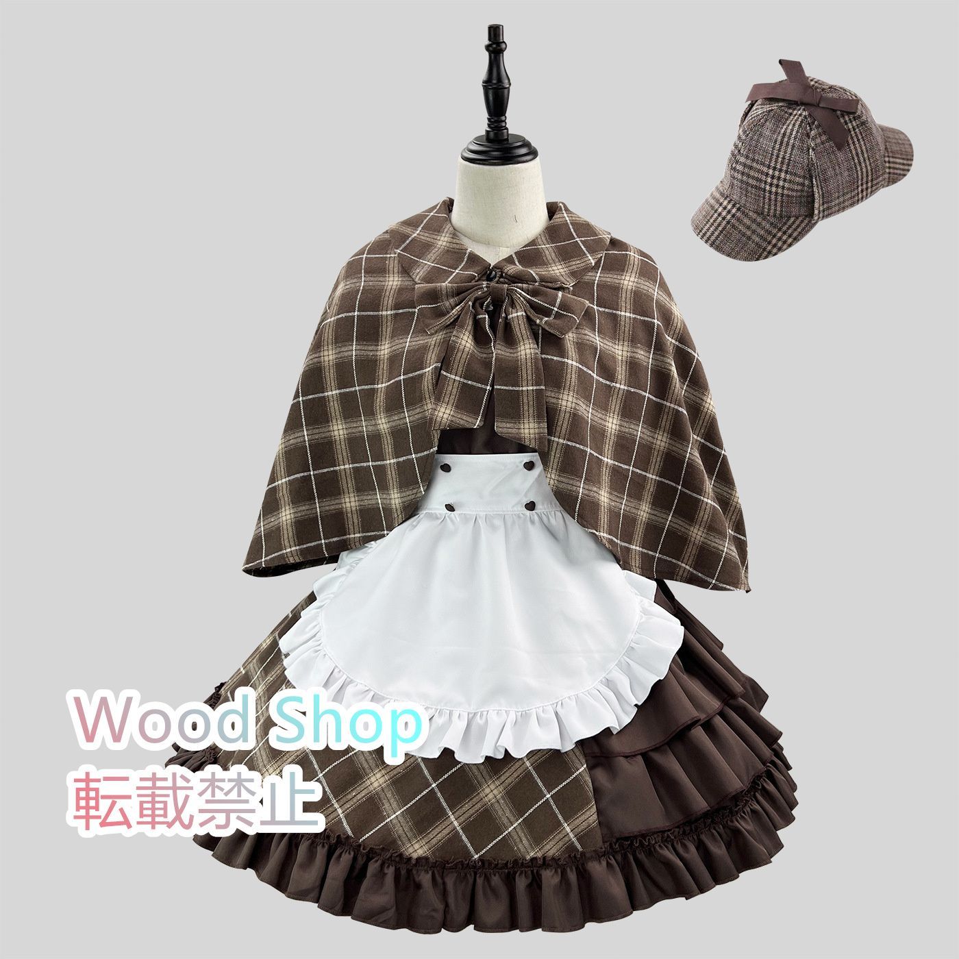 和ロリ 大和撫子ワンピース&ヘッドドレス2点セット メルヘンロマン