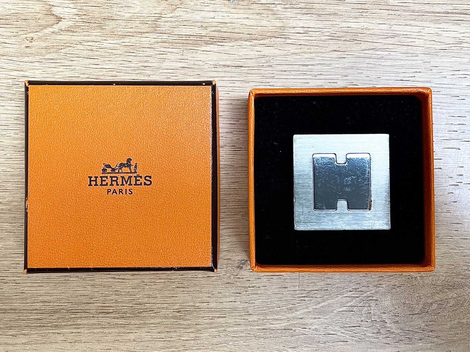 HERMES エルメス フォトスタンド シルバー エルメス その他ファッション雑貨 シルバー HERMES カードスタンド