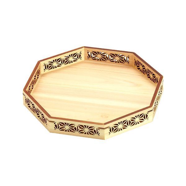 ヤマコー 用美 業務用 ひのき細密八角膳 麻の葉 yamaco28019 WWW_NOITHATQUANGTHANH_NET