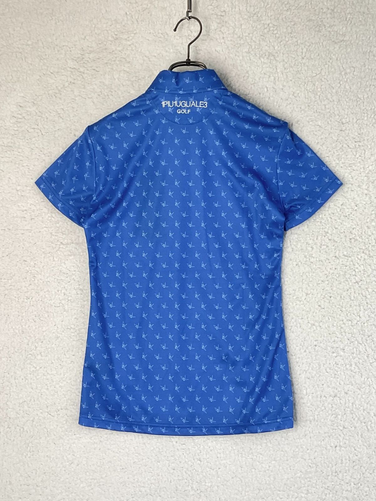 サイズS【未使用】1piu1uguale3 GOLF 折鶴格子半袖ポロ LB 未使用 1PIU1UGUALE3 GOLF 1 ブルー 折鶴格子半袖ポロシャツ - メルカリ