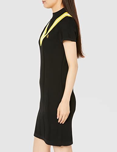 お見逃しなく。 ジャックバニー レディース 半袖 ワンピース 14G3PLY 裏目 裏総針表1×1針抜き 263-3124236 010_ブラック 0 S