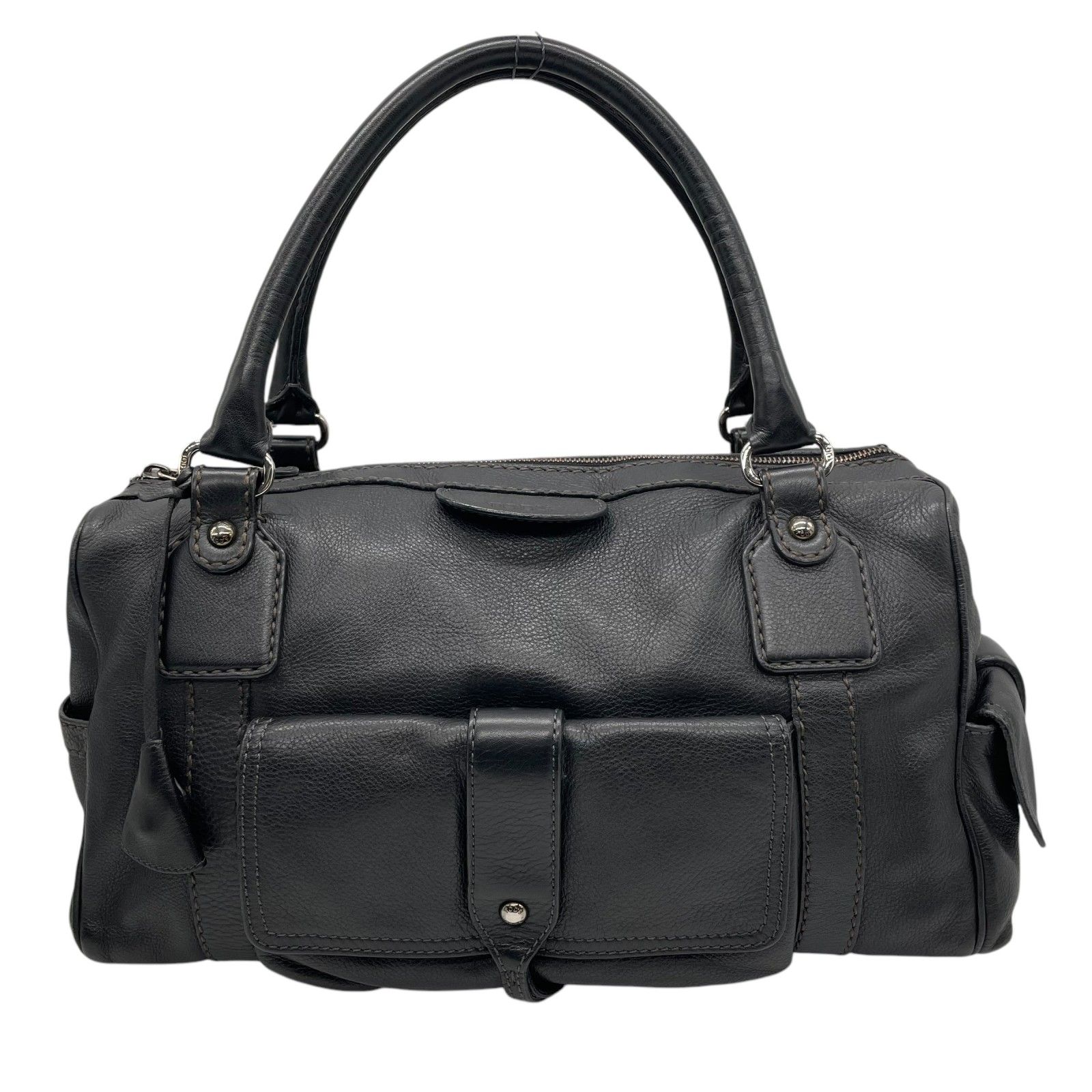 TOD'S ミニボストン 極美品 TOD'S トッズ ボストンバッグ ハンドバッグ ミニボストン