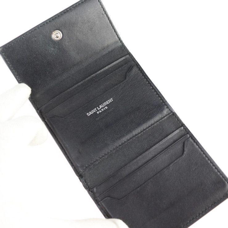 SAINT LAURENT PARIS サンローランパリ コンパクト ウォレット 三