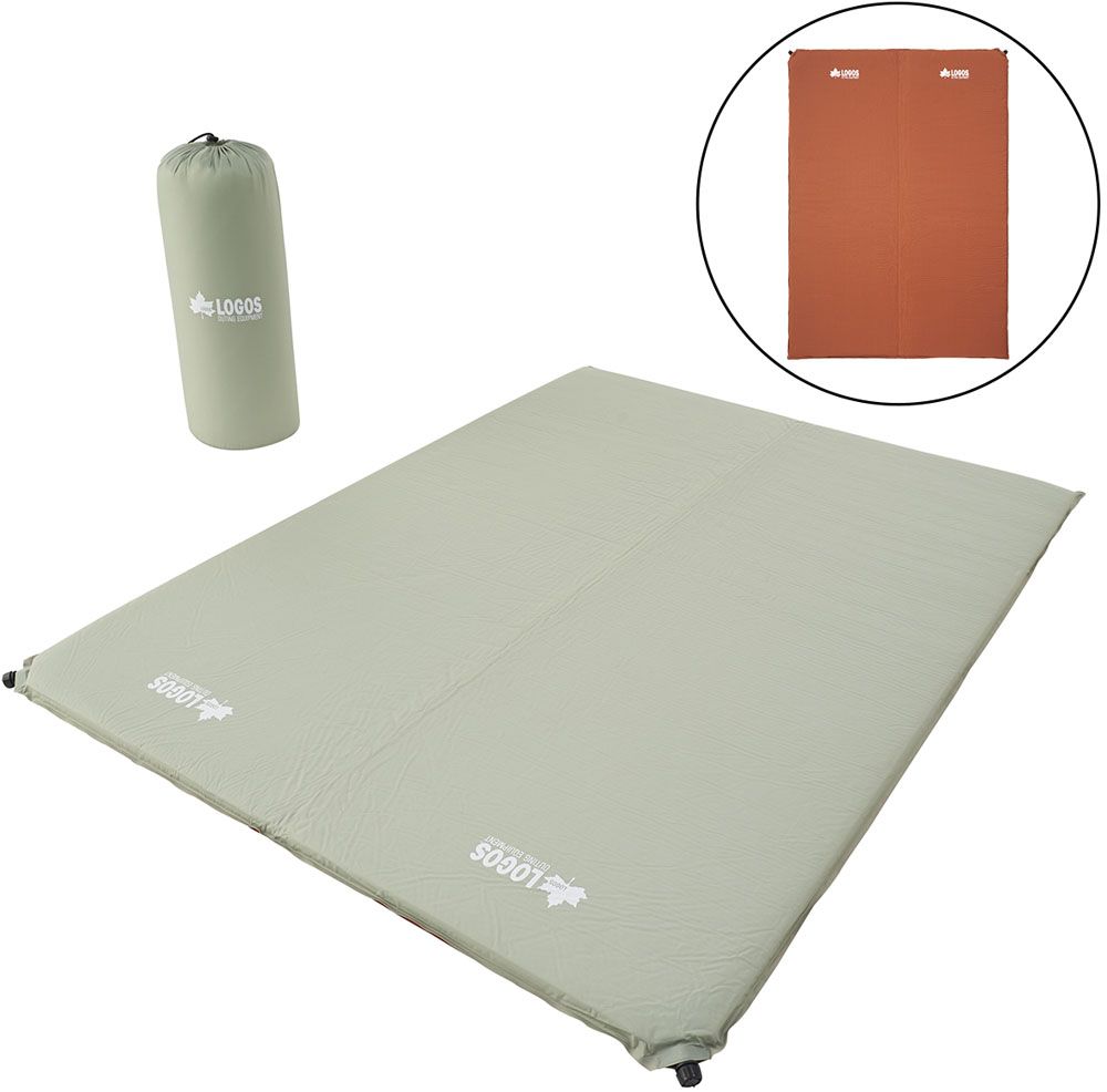 西川AIR PORTABLE ストレッチマット（ケース ブラック/ターコイズ