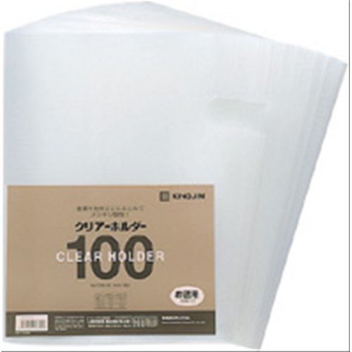 まとめ買い キングジム クリアーホルダー100枚パック A4乳白 735N100 ×3セット