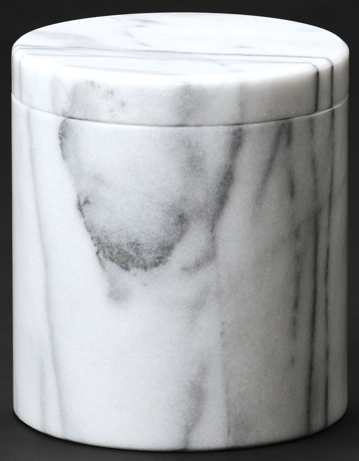 Size 3寸 胴径約9x高さ約11cm_Color 白大理石 せともの本舗 骨壺 白大理石 3寸 胴径約9x高さ約11cm