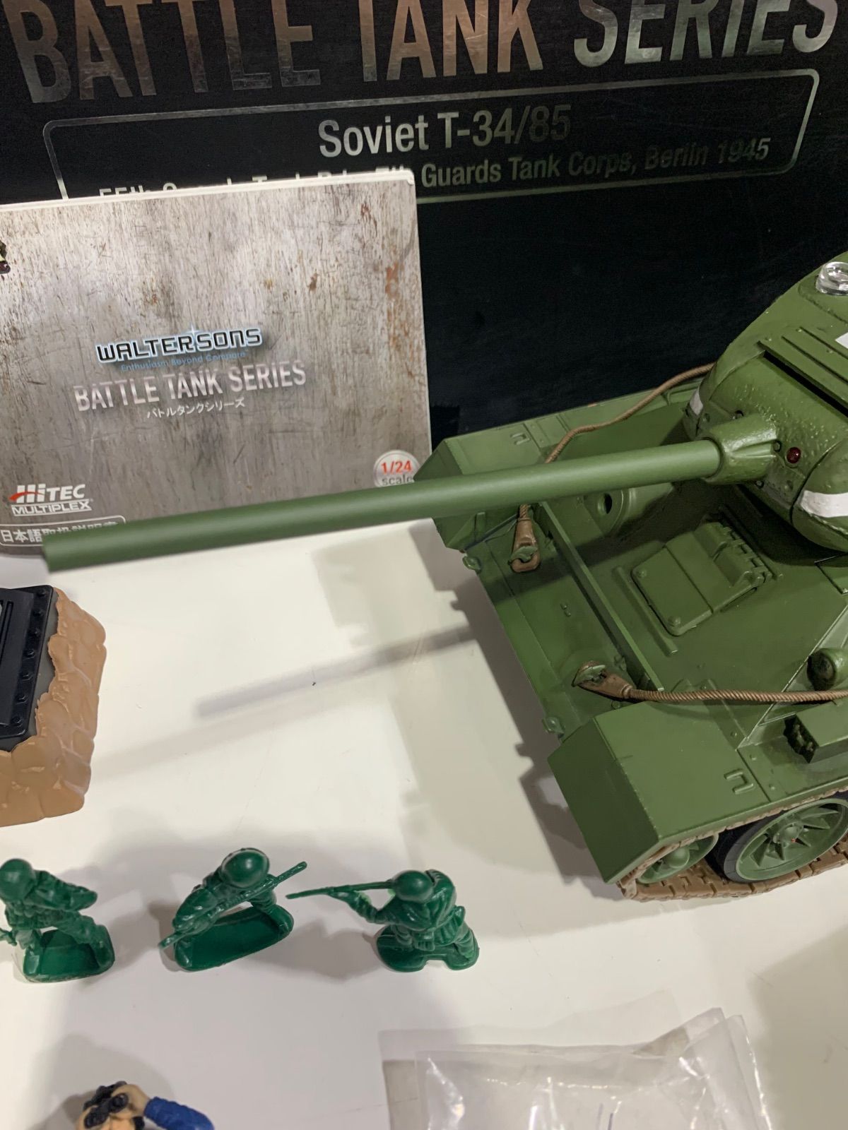 ハイテック ウォルターソンズ 2.4GHz 4ch 1|24 T-34|85 RTBキット グリーン WT-372002A