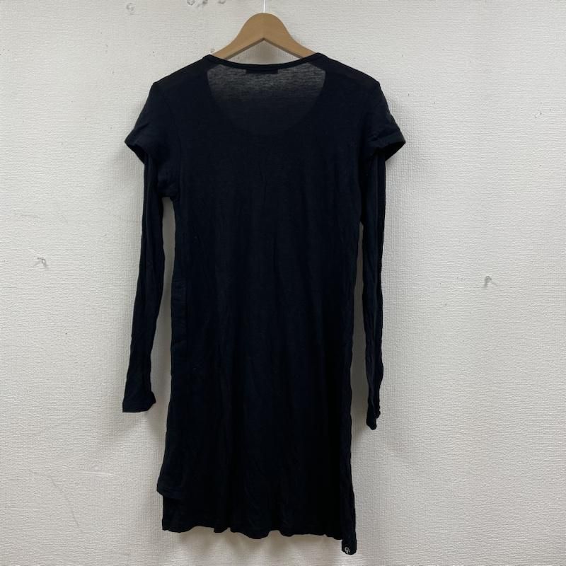 HYSTERIC GLAMOUR ヒステリックグラマー ワンピース ひざ丈スカート ワンピース カットソー 長袖 レイヤード リネン混 ヒスガール ロゴ