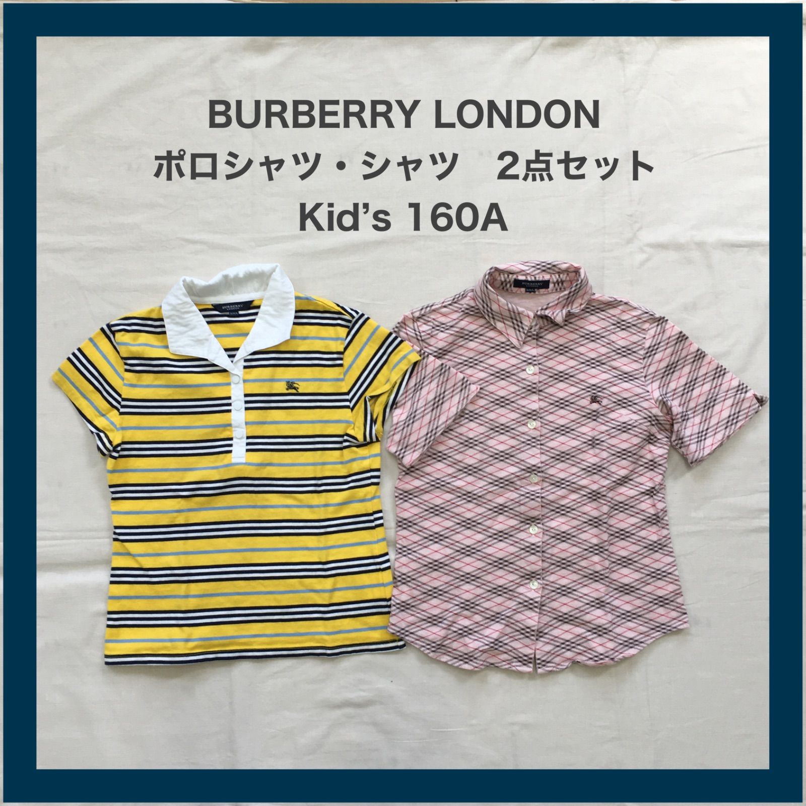 BURBERRY LONDON バーバリーロンドン チェック ポロシャツ シャツ 2点