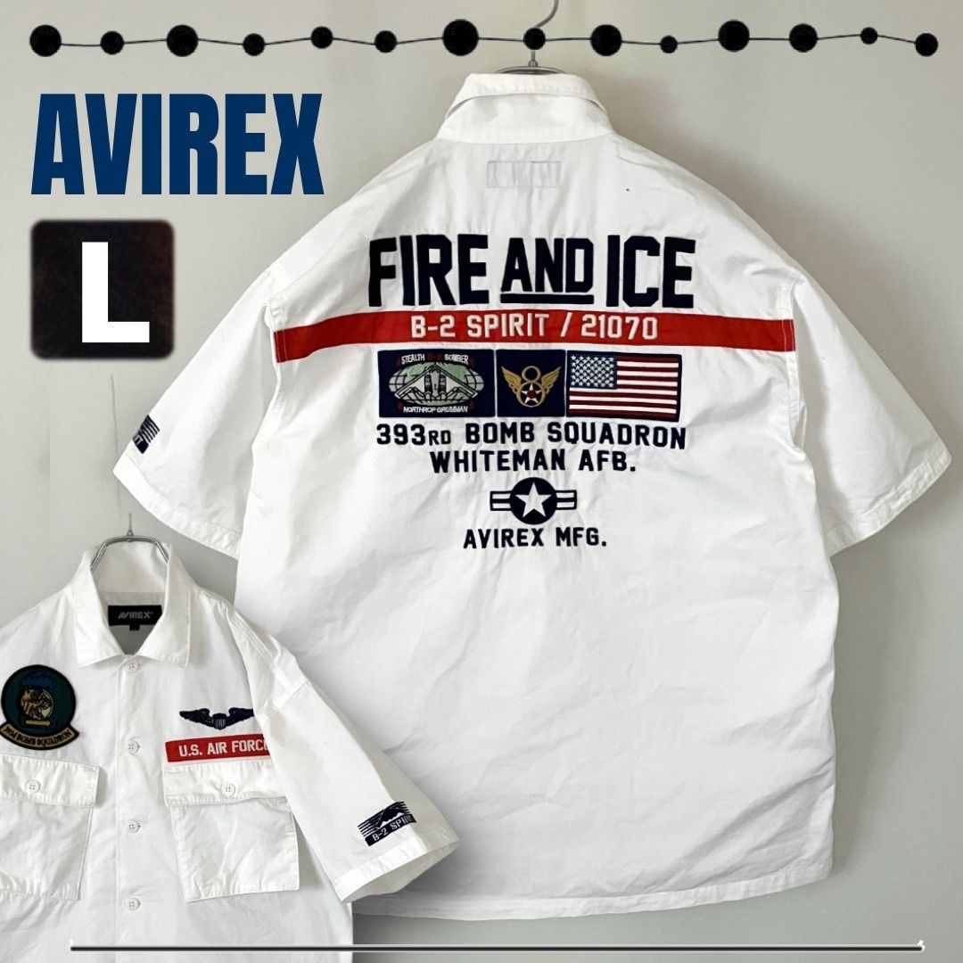 Avirex アビレックス☆パッチド ミリタリーシャツ☆SS PATCHED Avirex アビレックス☆パッチド ミリタリーシャツ☆SS PATCHED