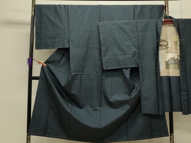 平和屋着物●男性 本場大島紬 アンサンブル 100亀甲 総詰め 正絹 CAAS0282th