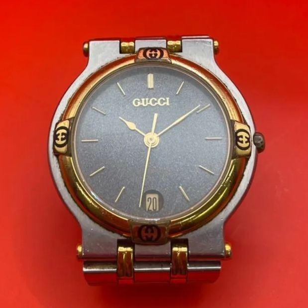 稼働品 GUCCI メンズ時計 9000M 訳あり - メルカリ