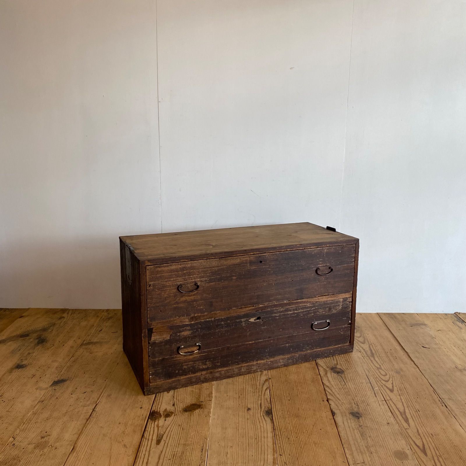 アンティーク チェスト 箪笥 ローボード テレビ台 昭和レトロ 無垢材 y161