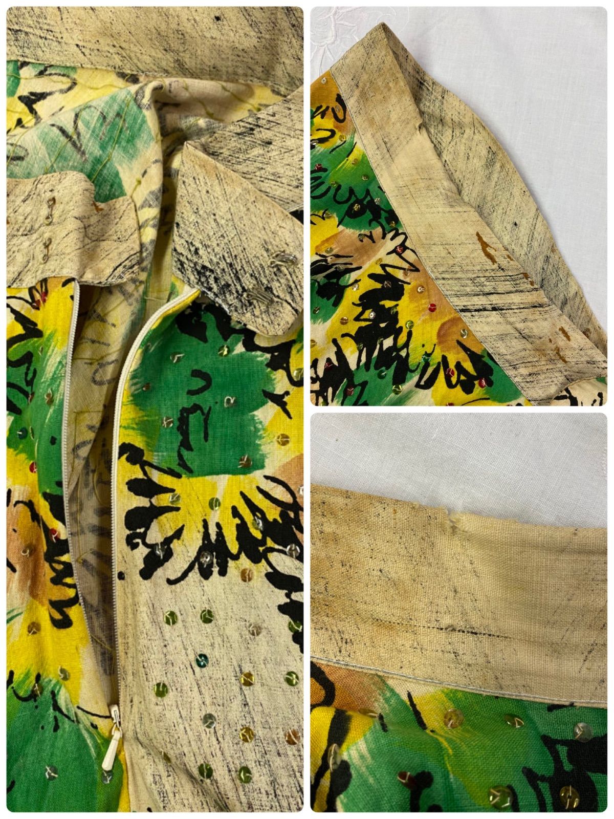 50s ヴィンテージ サーキュラースカート ハンドペイント メキシコ 50's-60's Mexican circular skirt／50-60年代 メキシカン