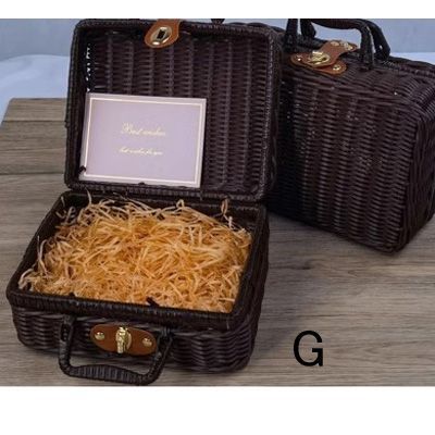 新品 バスケット トランク ケース 持ち運び 編みかご カゴ かわいい