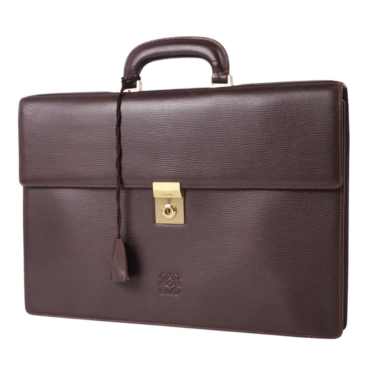 美品 ロエベ LOEWE バッグ ビジネスバッグ ブリーフケース アナグラム